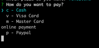 Expandable choice prompt with help