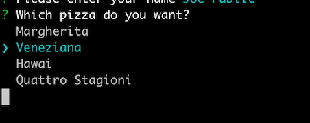 List prompt